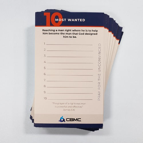 CBMC - Pack of 50 - MOST WANTED CARDS